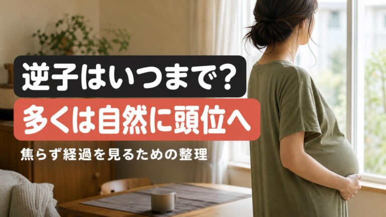 明るい窓辺に横向きで立ち、両手でおなかをそっと包む妊婦。顔は写さず、落ち着いた朝の光の家の中